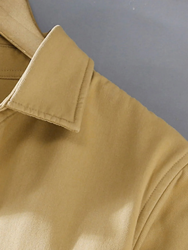 Men's Plus Size Button Up Long Sleeve Shirt