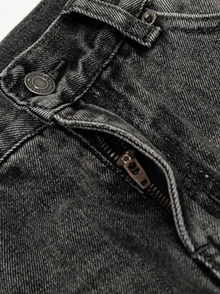 Men's Washed Loose Fit Classic Jeans