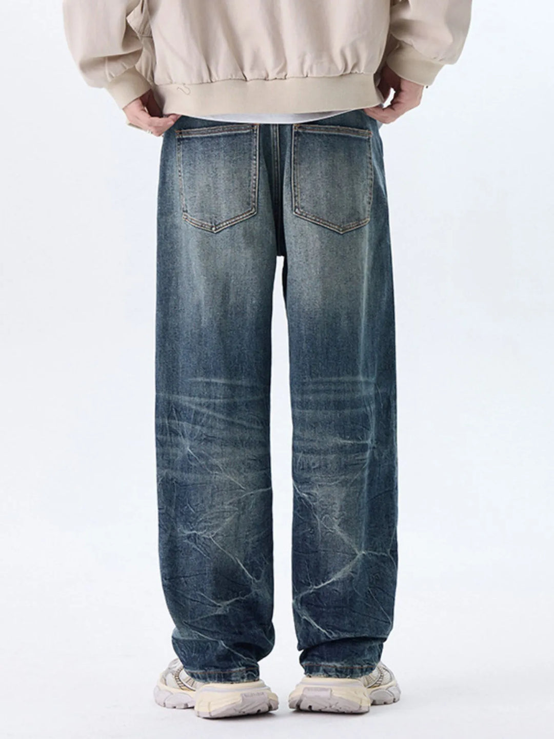 Men's Plus Size Wide Leg Jeans