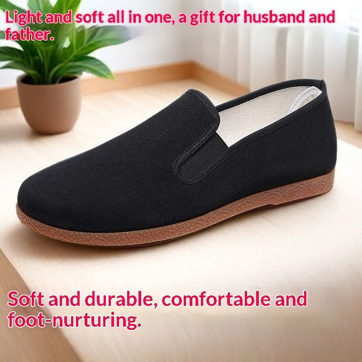 Mens Soft-soled Casual Wear-resistant Canvas Shoes