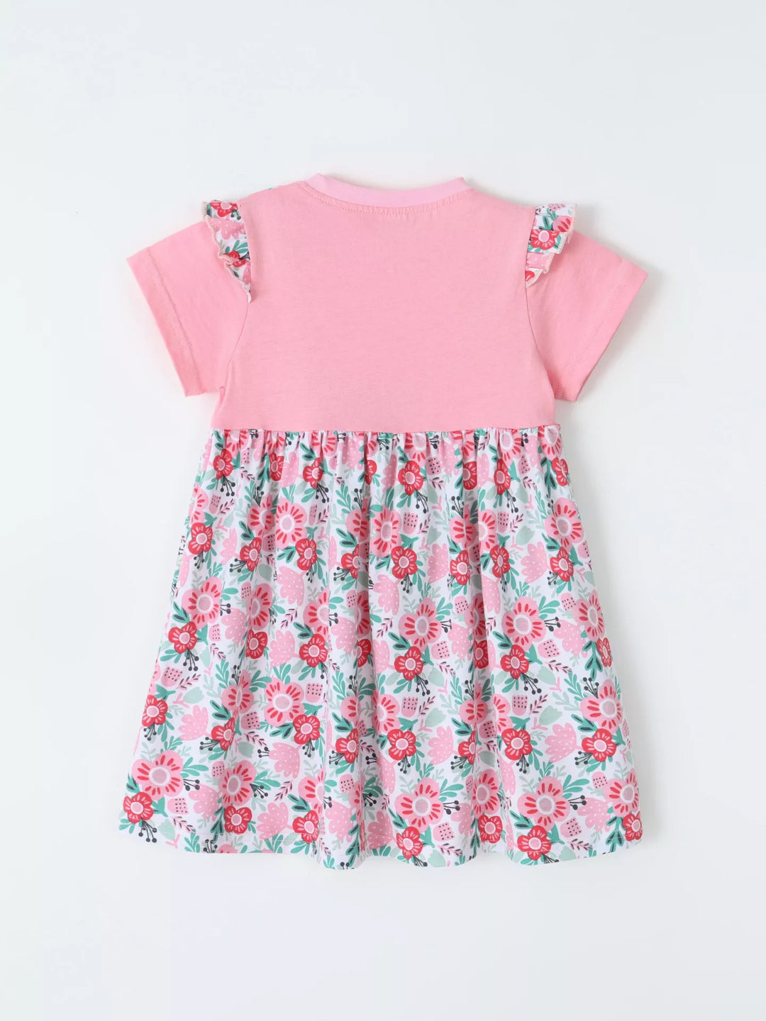Children's Floral Print Bow Detail Dress