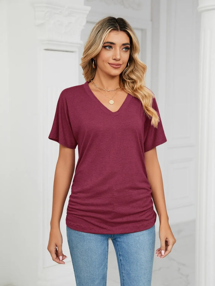 V-Neck Short Sleeve T-Shirt