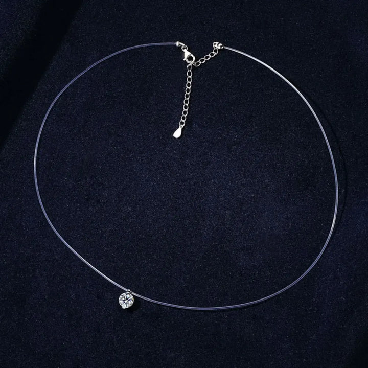1 Carat Moissanite 925 Sterling Silver Necklace