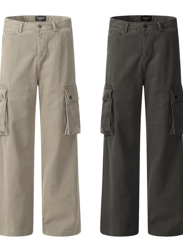 Men's Wide Leg Cargo Pants