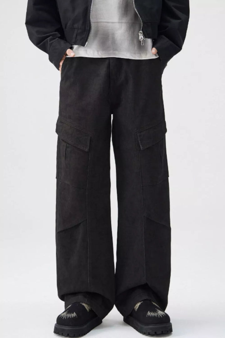 Men's Wide Leg Cargo Pants