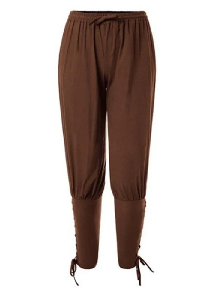 Men's Full Size Drawstring Joggers Plus Size