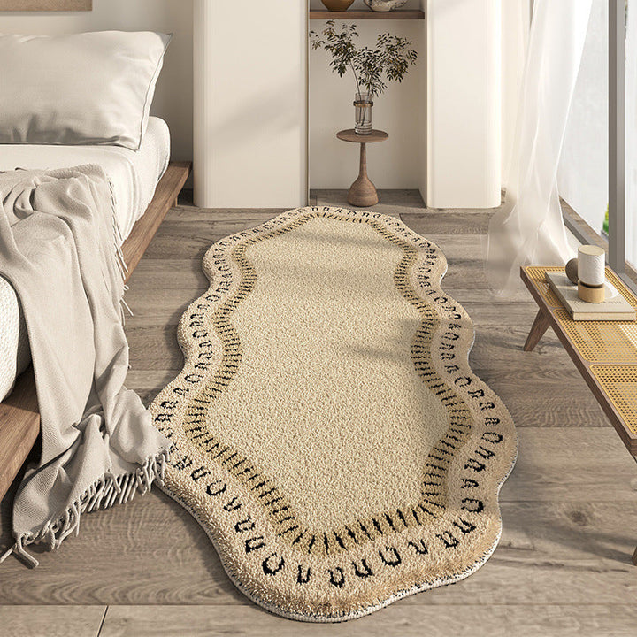 Japanese-style Household Bedroom Irregular-shaped Cashmere-look Modern Minimalist Floor Mat