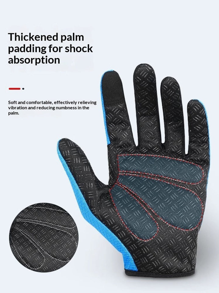 SpringSummer Cycling Gloves Touchscreen-Enabled Full-Finger Gloves For Motorcycles And Bicycles