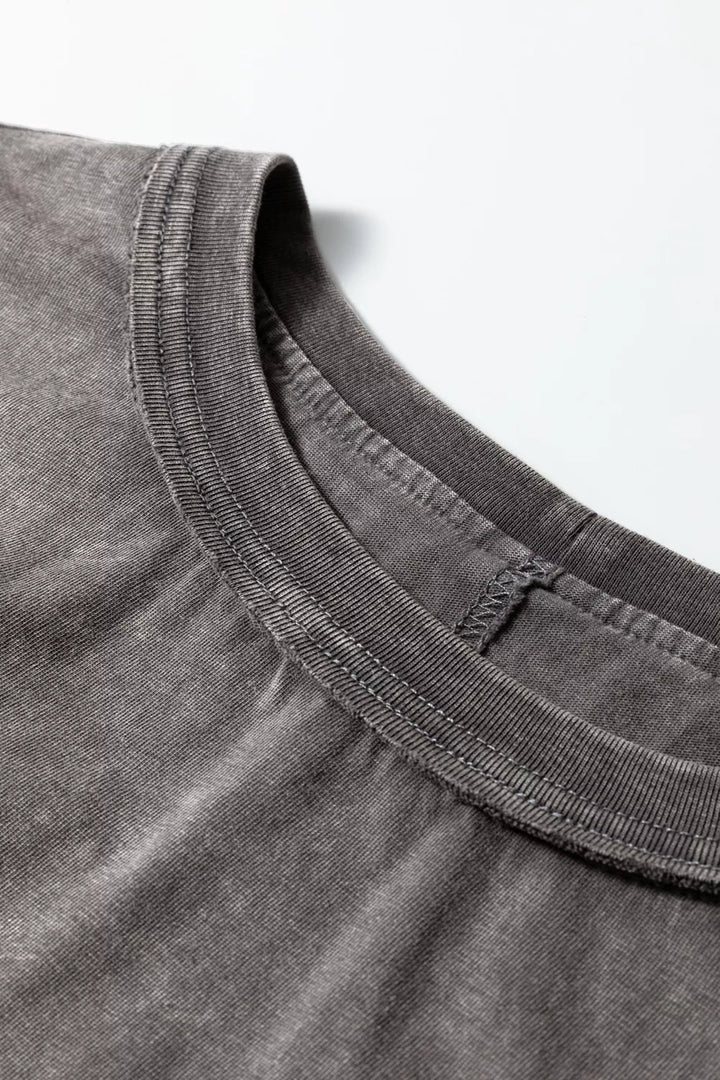 Mineral Wash Boxy Fit Cotton Tank Top