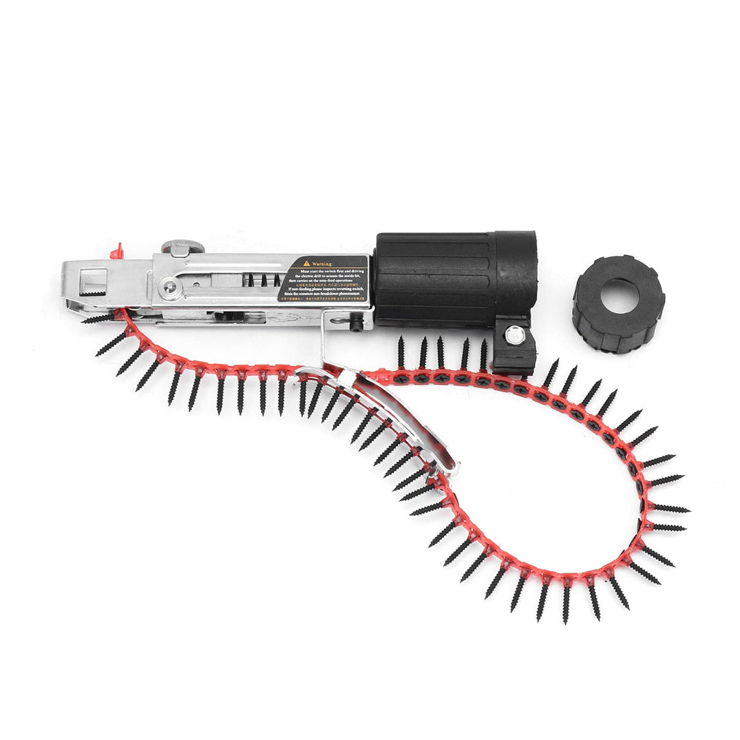 Automatic Chain Nail Gun Adapter Screw Gun for Electric Drill Woodworking Tool
