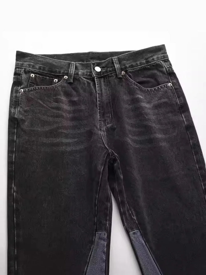 Men's Washed Bootcut Jeans
