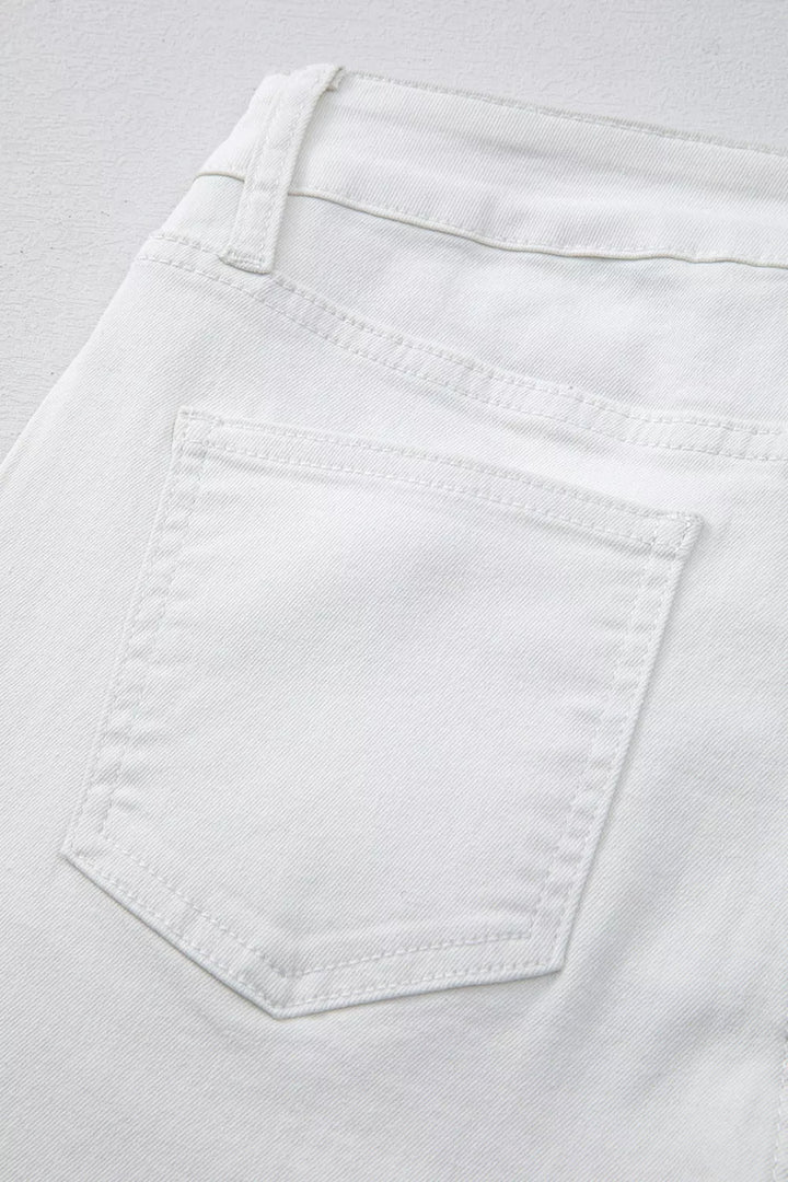 High-Waisted Straight Leg Jeans