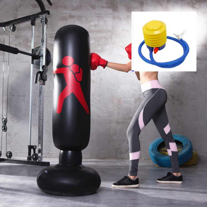 Fitness Inflatable Boxing Column Fighting Column Sandbag Vertical Venting Toy