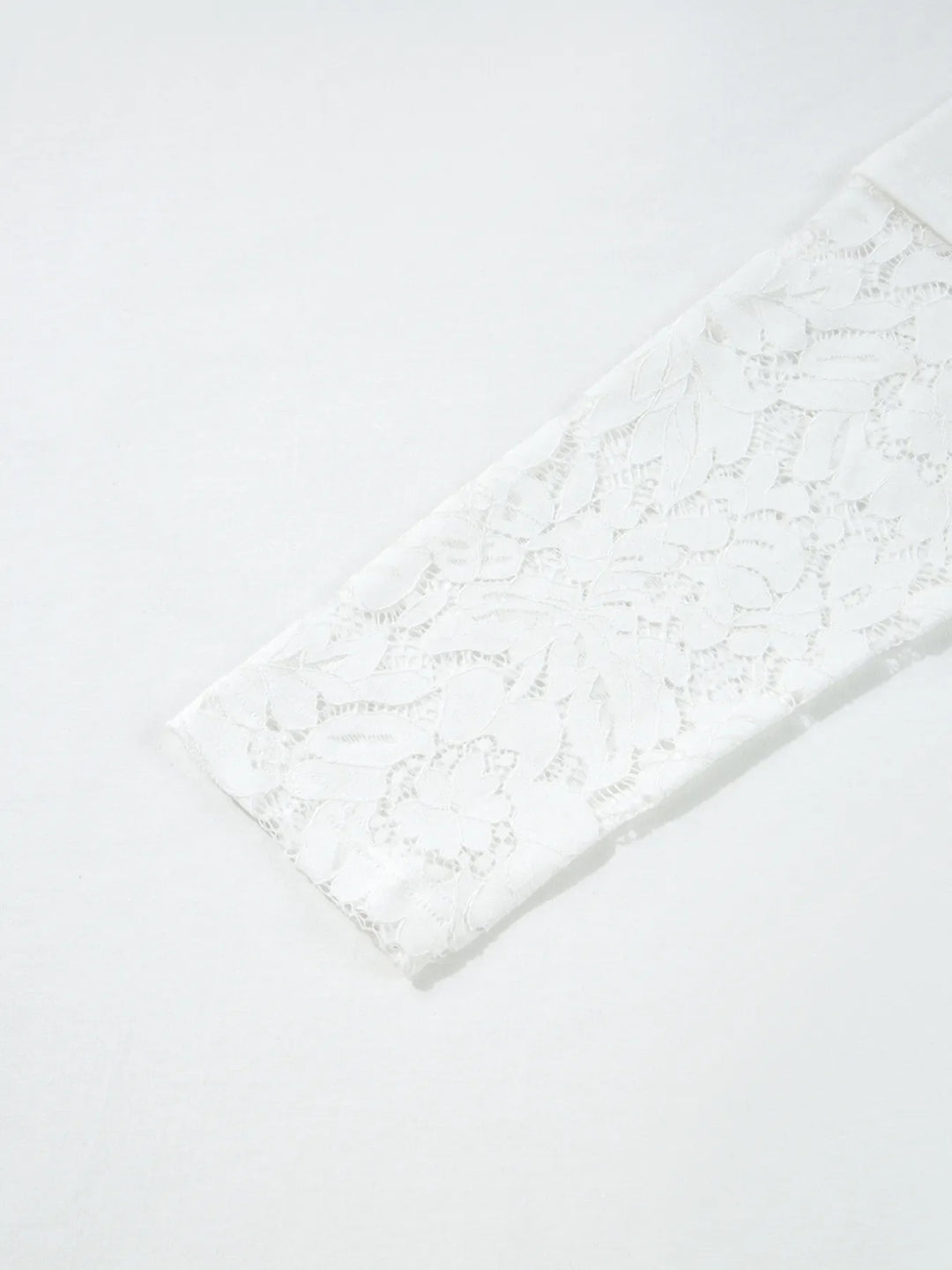 Lace Long Sleeve Insert Drop Shoulder Tee