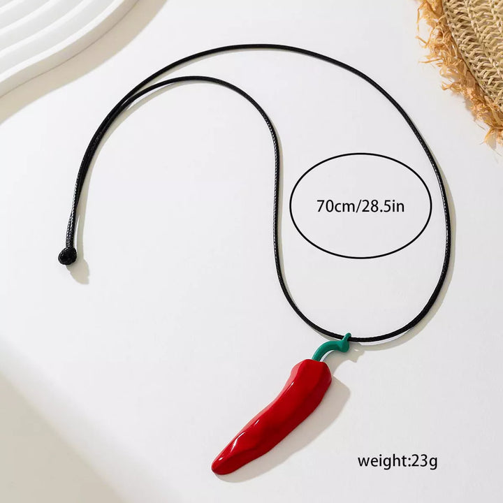 Chili Pepper Pendant Necklace