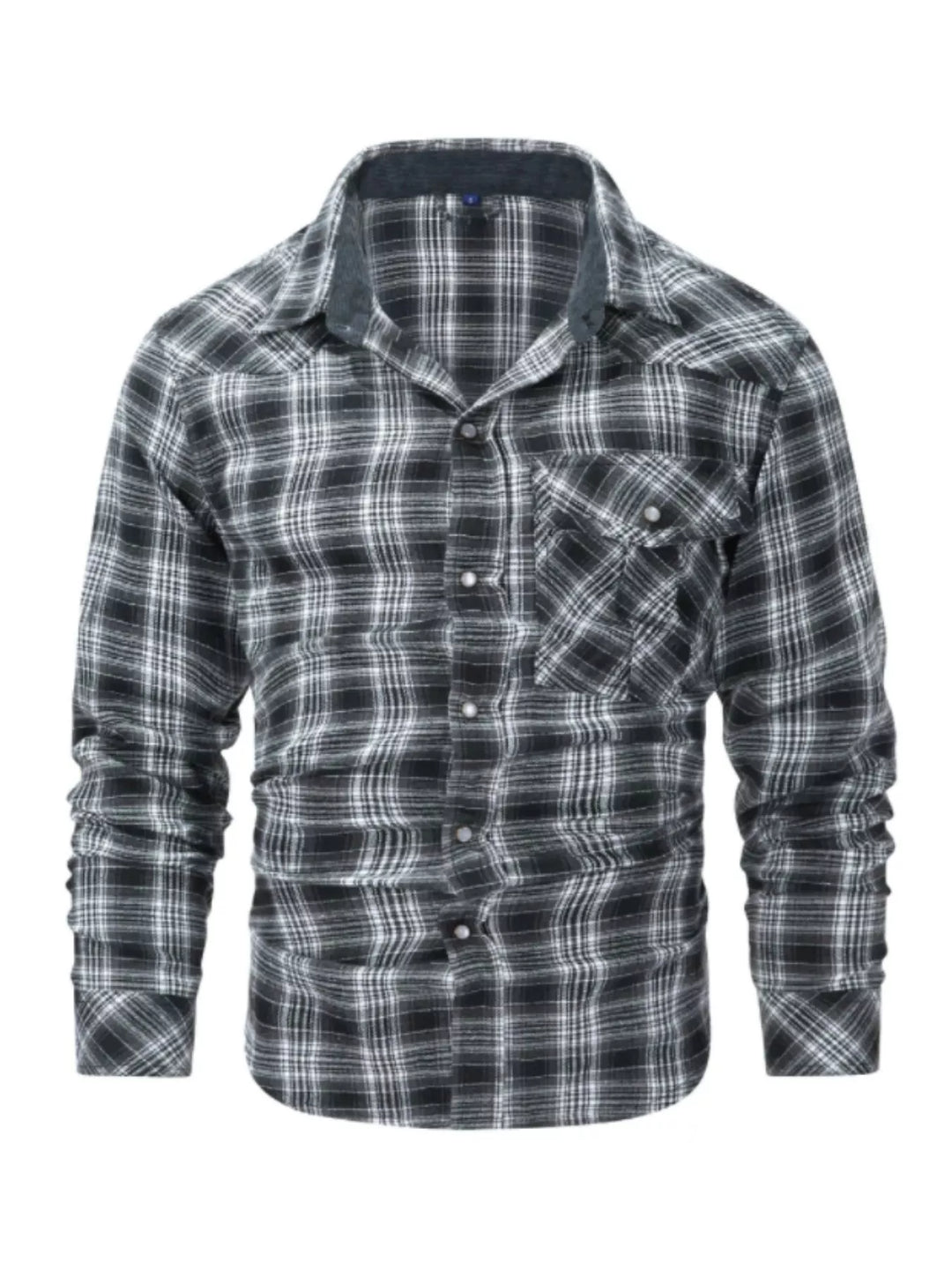 Men's Vintage Plaid Button Up Shirt