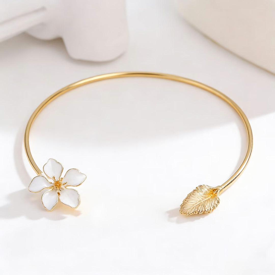 Floral Bracelet Choker And Ring Set For Women