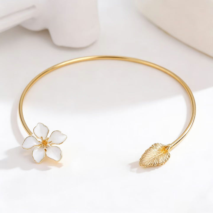 Floral Bracelet Choker And Ring Set For Women