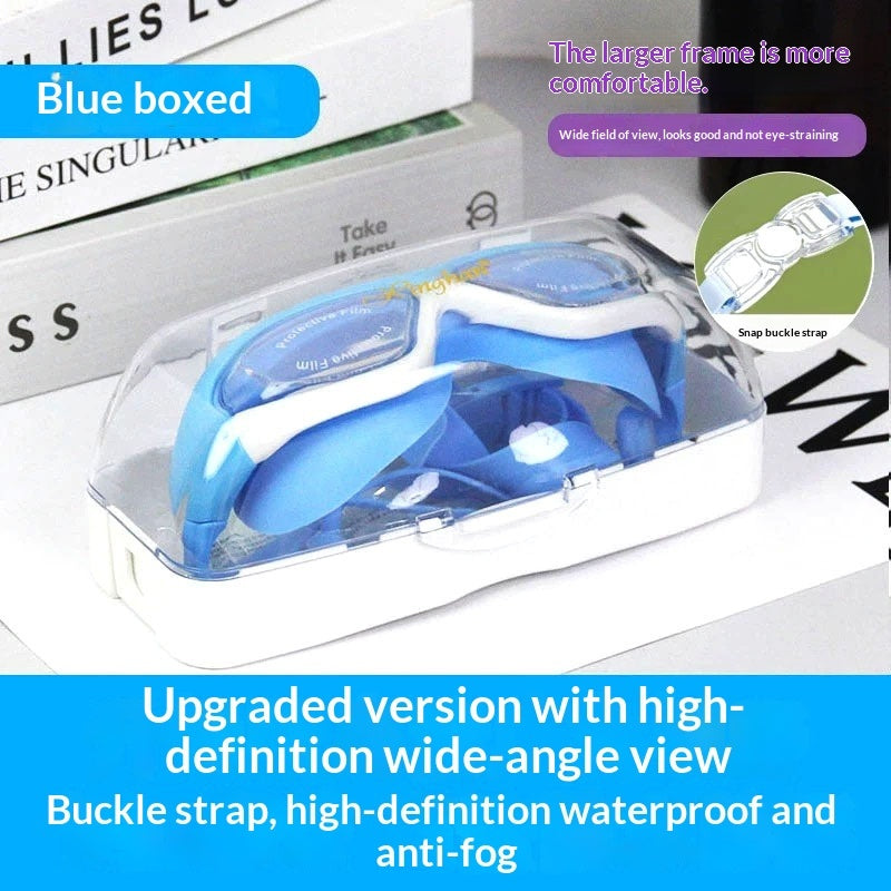 Childrens Anti-fog Swim Goggles With Built-in Earplugs