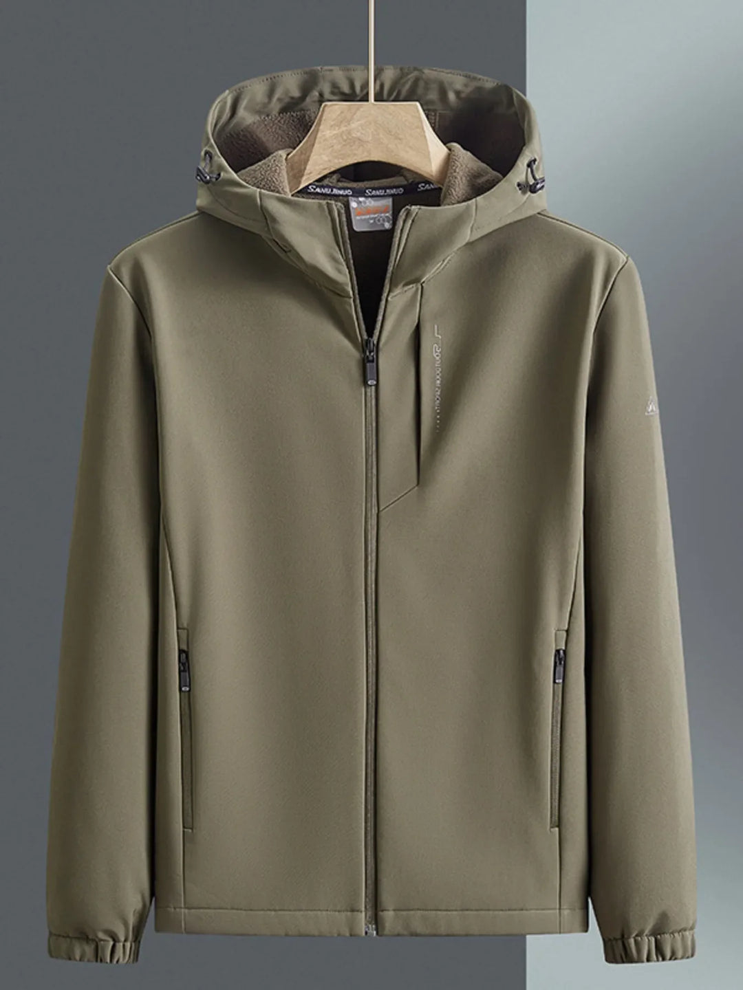 Men's Plus Size Casual Hooded Windproof Jacket