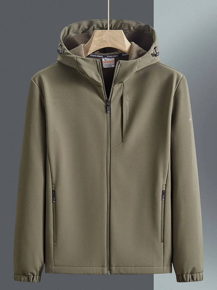 Men's Plus Size Casual Hooded Windproof Jacket