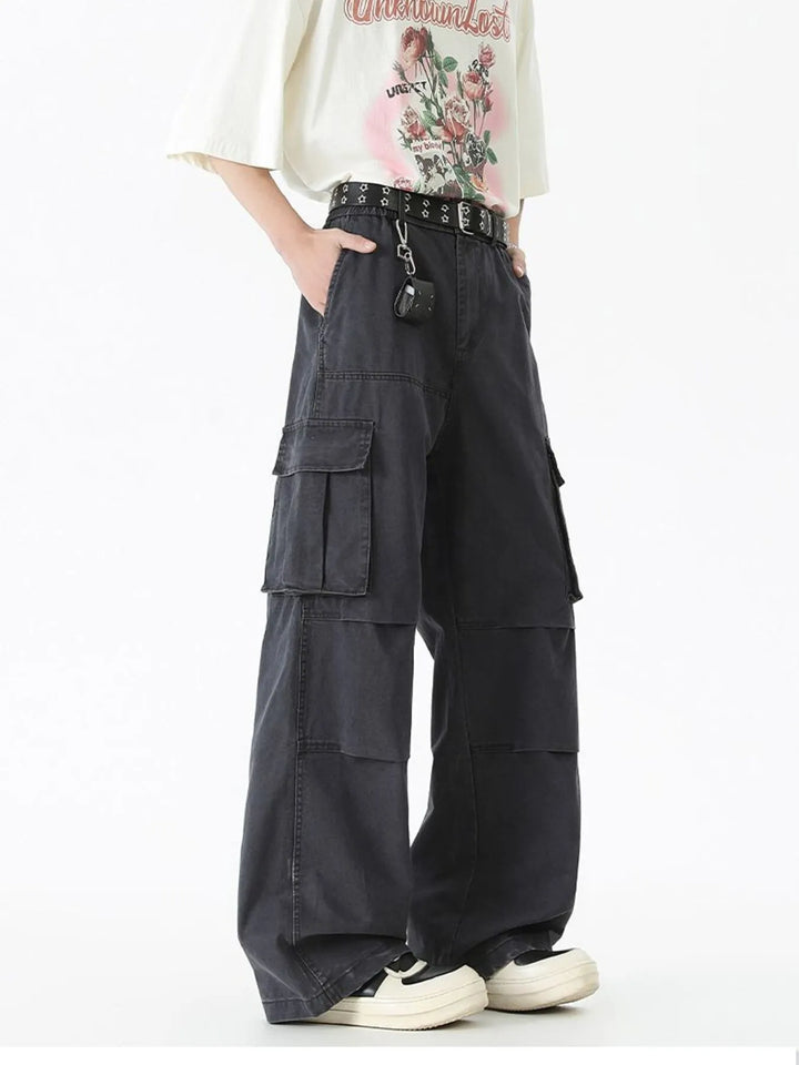 Men's Wide Leg Cargo Pants