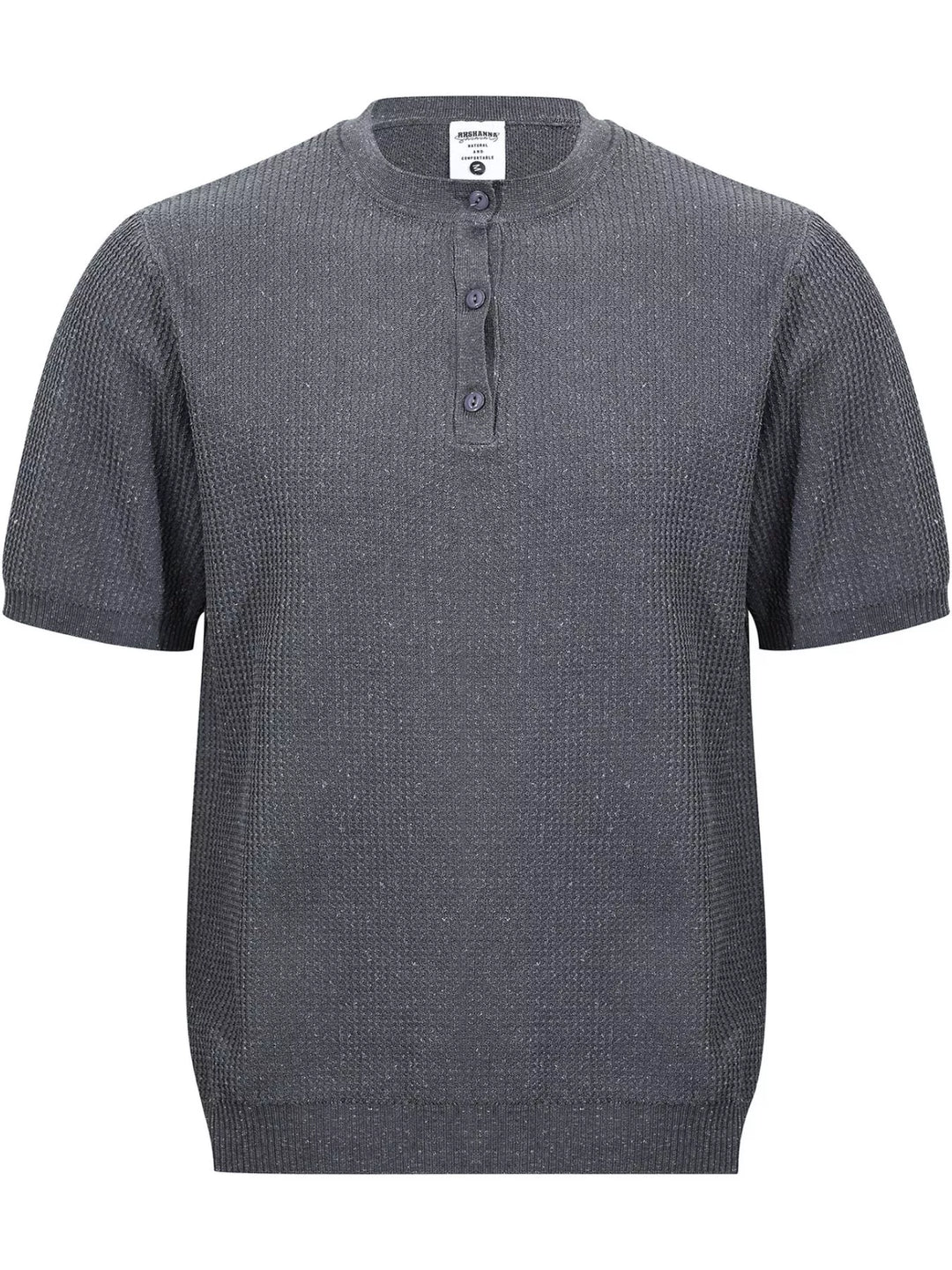 Men's Textured Knit Short Sleeve Top