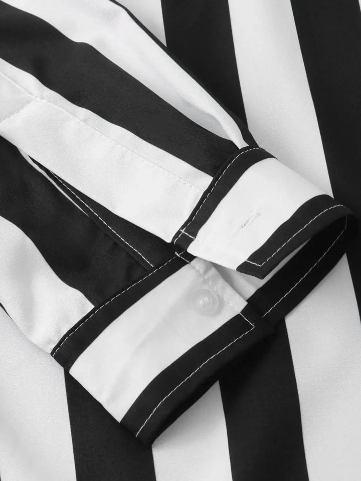 Men's Striped Button Down Shirt