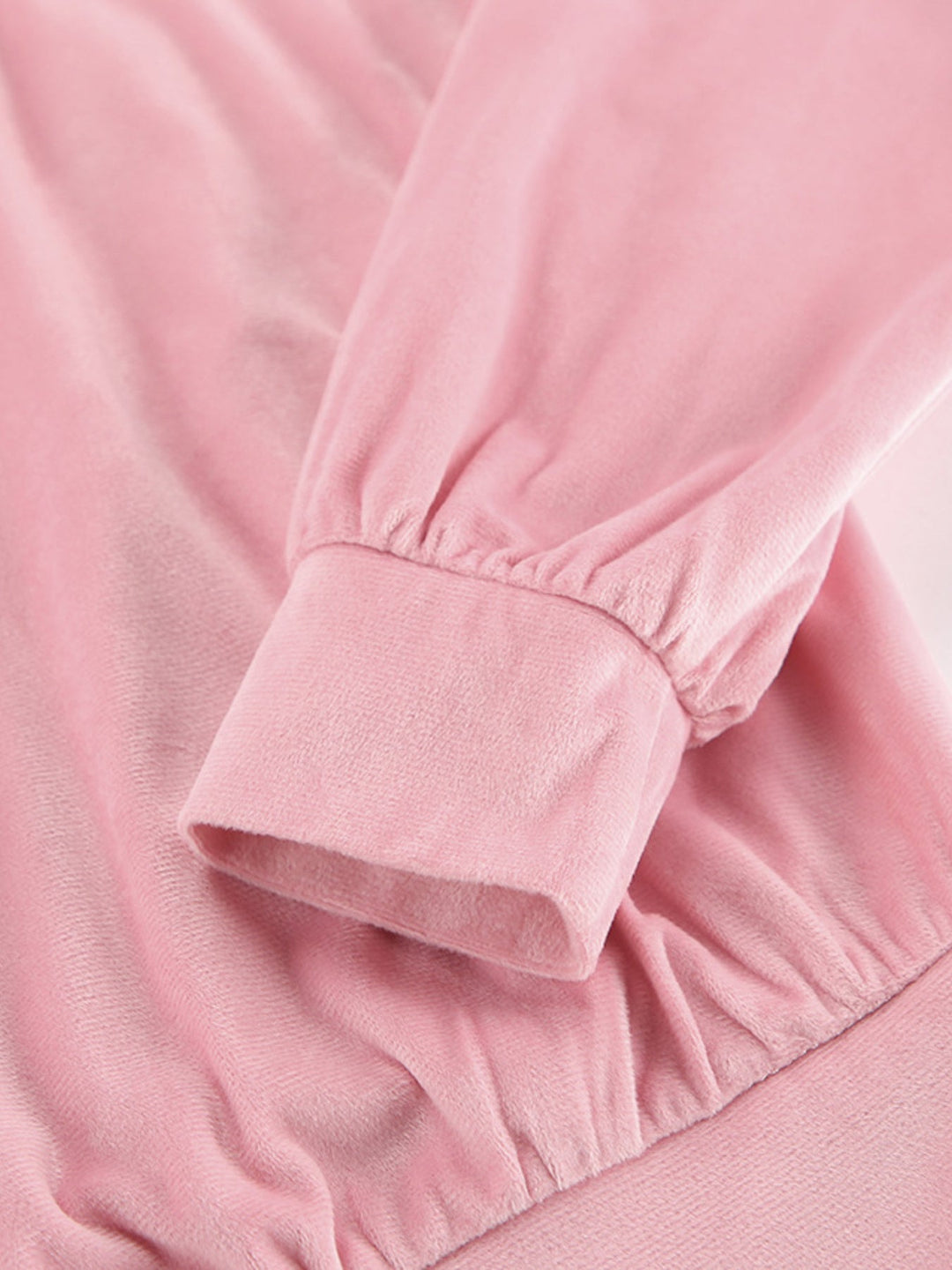 Quarter Zip Long Sleeve Top and Pants Set