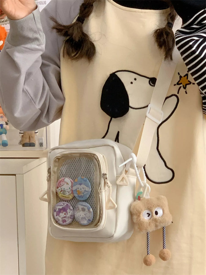 Badge Display Crossbody Bag