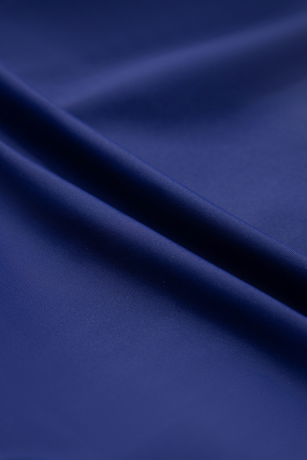 Beau Blue Ric Rac 飾邊撞色拼布鏤空連身泳衣