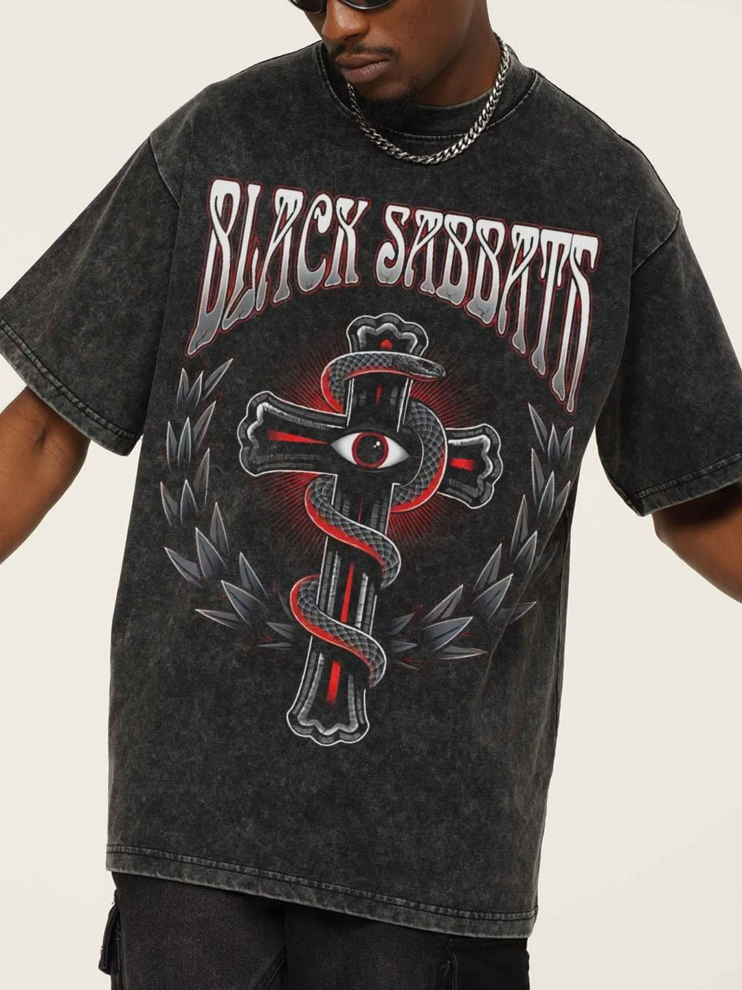 Men's Graphic Round Neck Short Sleeve T-Shirt