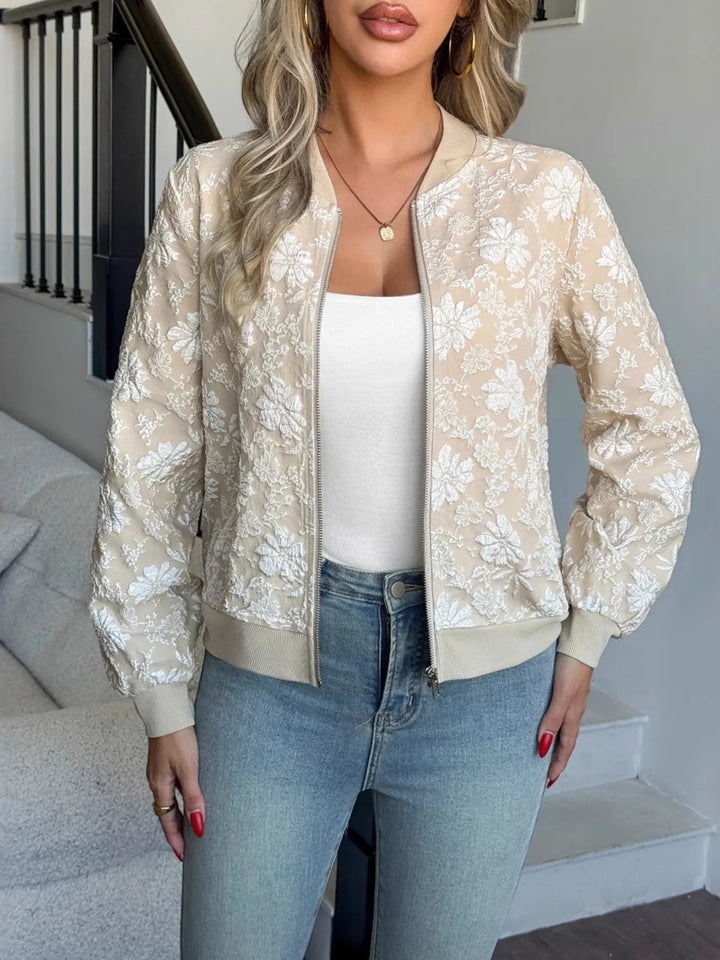 Zip Up Long Sleeve Jacket
