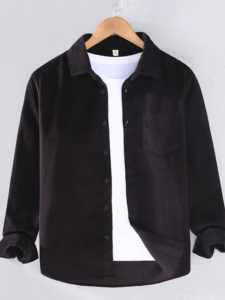 Men's Plus Size Button Up Long Sleeve Shirt