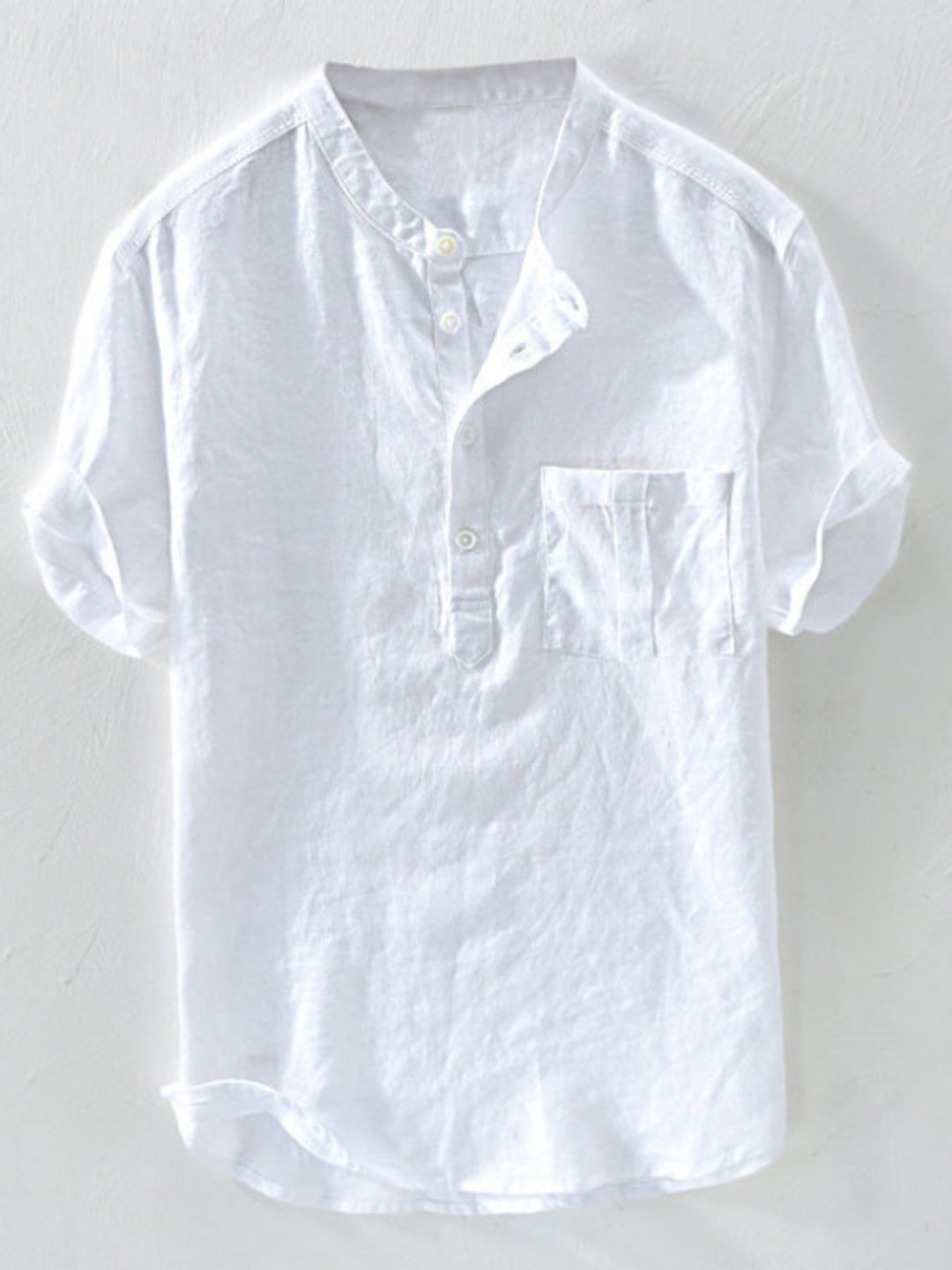 Men's Plus Size Casual Short Sleeve Shirt
