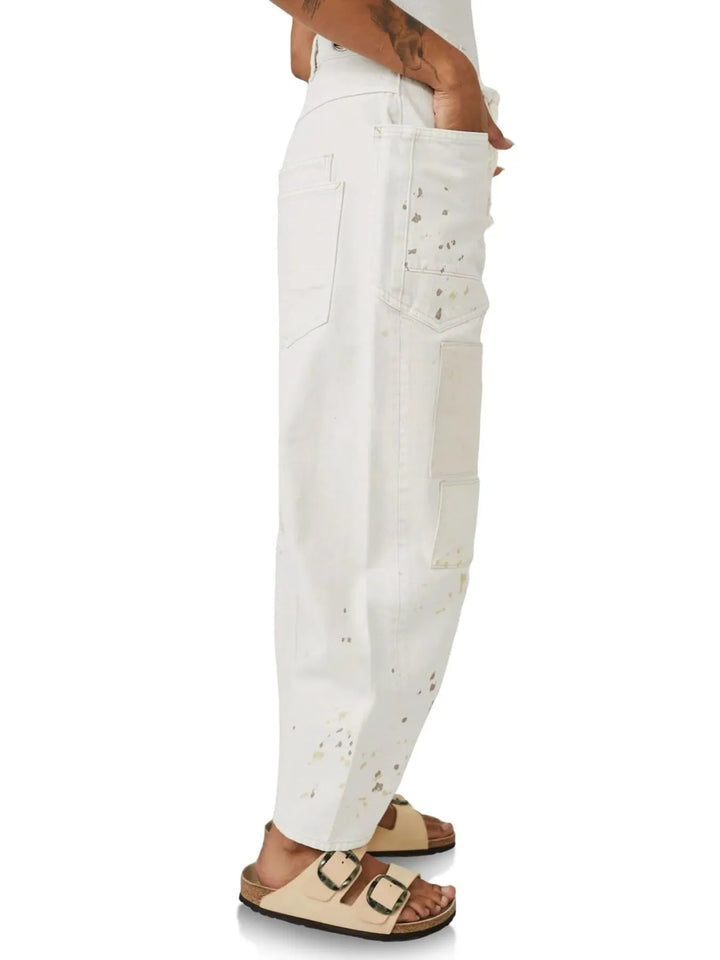Washed Wide Leg Jeans