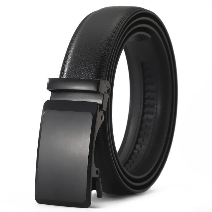 Mens Genuine Leather Belt With Automatic Buckle