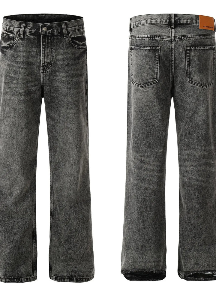 Men's Vintage Washed Wide Leg Jeans