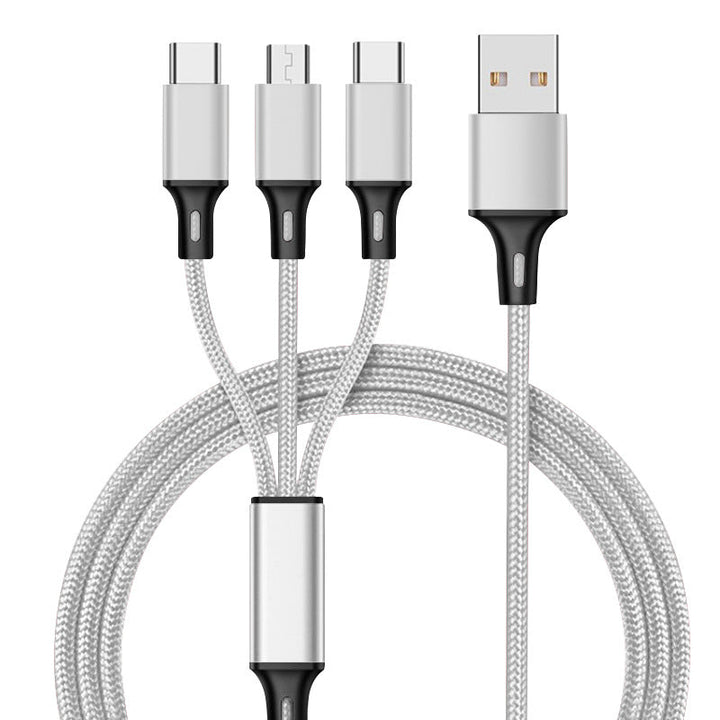 One for three charging cable data cable