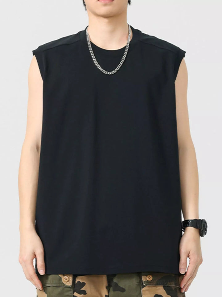Men's Plus Size Round Neck Tank