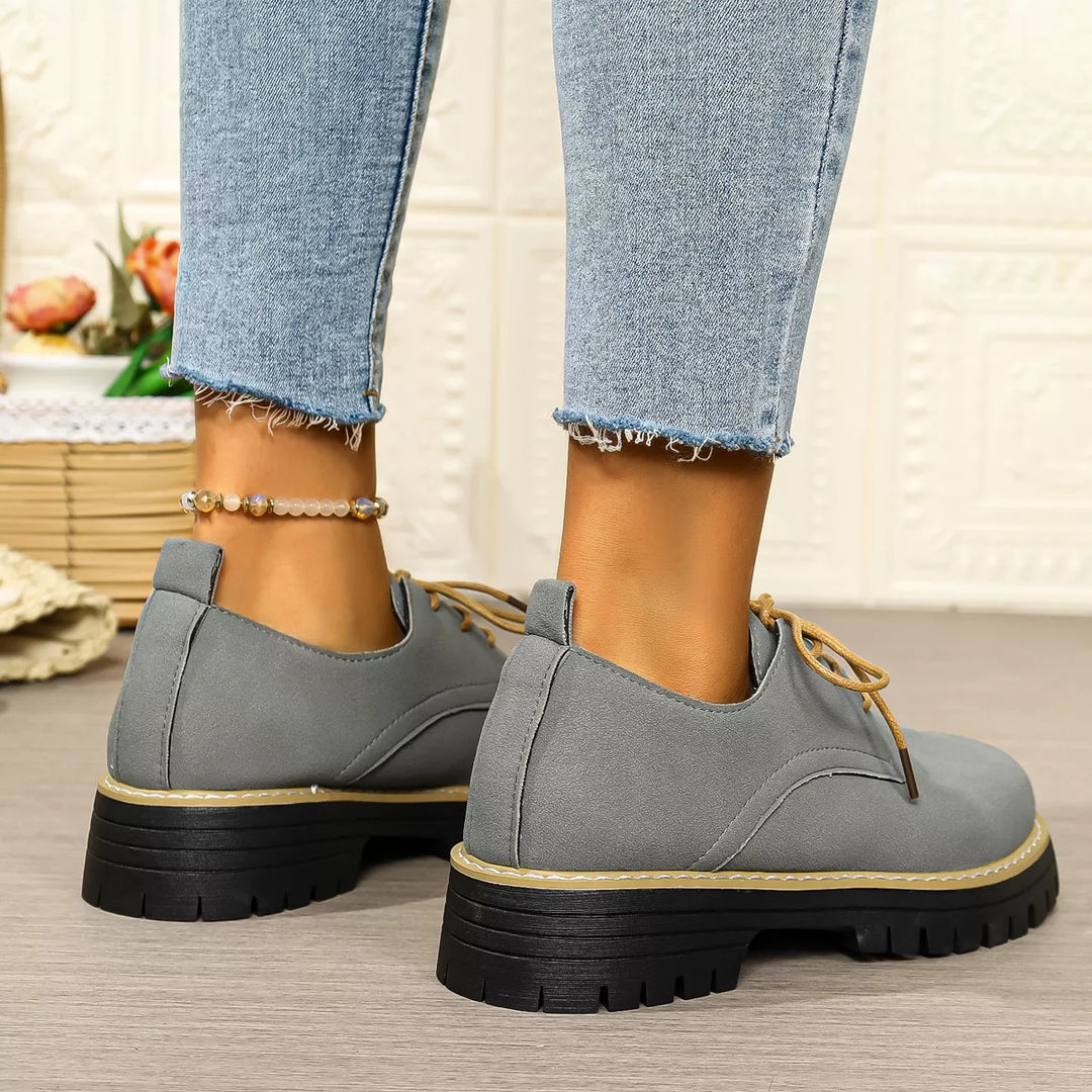 Lace-Up Platform Loafers