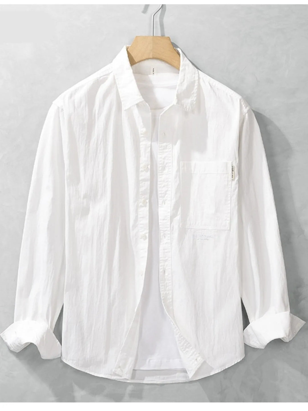 Men's Plus Size Button Up Long Sleeve Shirt