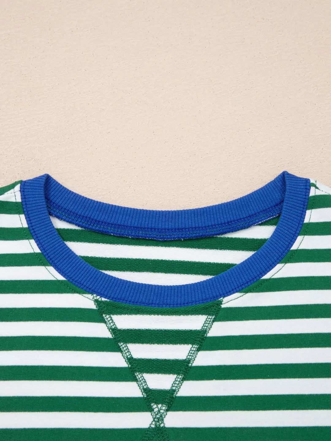 Stripe Boxy Tee and Drawstring Elastic Waist Shorts Set