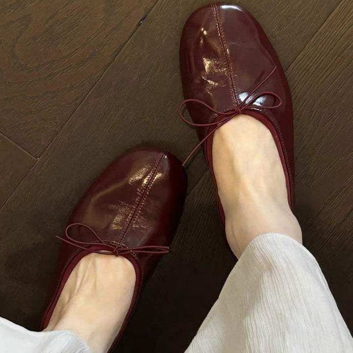 2026 Summer Women French Retro Super Soft Bow Foldable Flats, Egg Roll Ballet Shoes, Mary Jane Casual Shoes