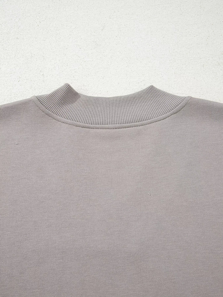 Aztec Embroidered Western V Neck Sweatshirt