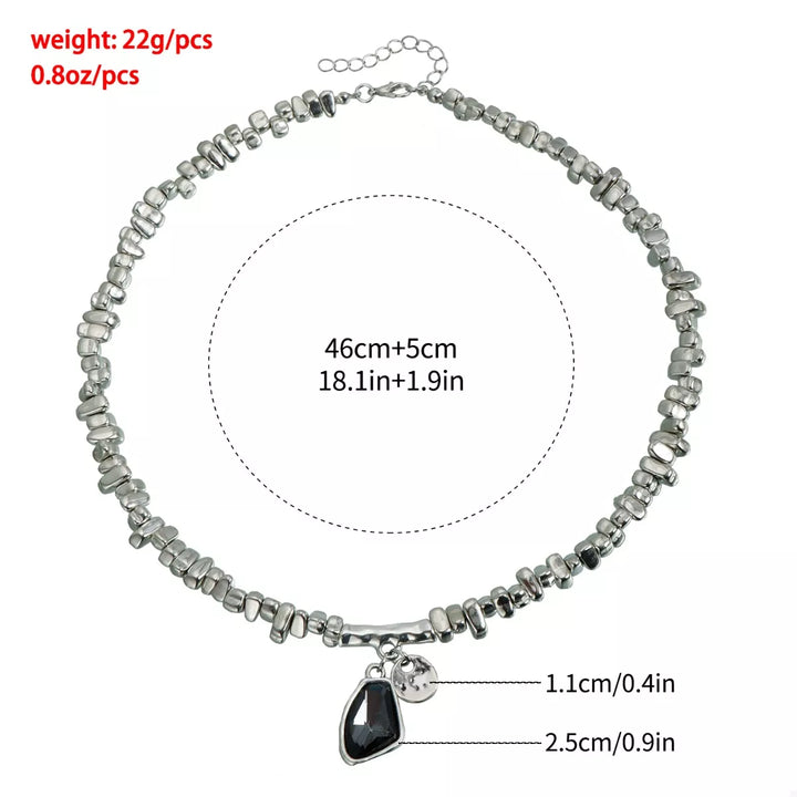 Silver-Plated Minimalist Pendant Necklace