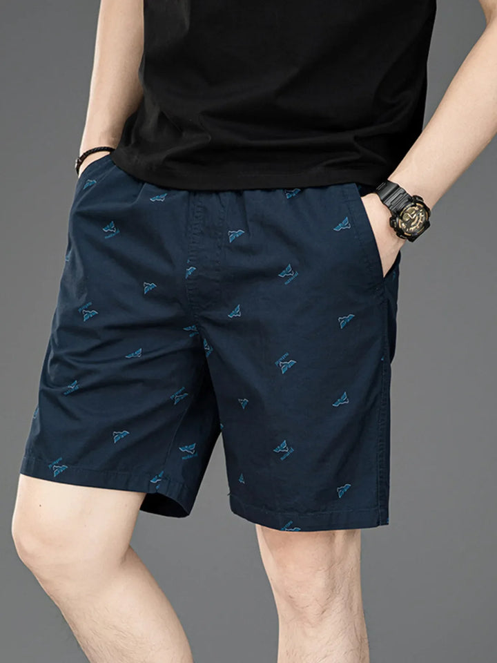 Men's Plus Size Casual Printed Shorts