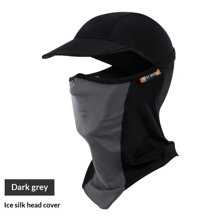 Sun-protective Breathable Ice-silk Headwear Windproof Face Mask For Sports