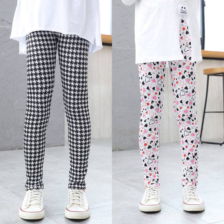 Summer Thin Stretchy Base Leggings For Children