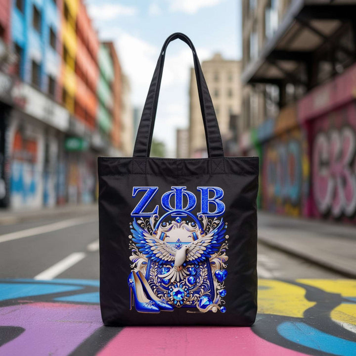 Z Phi B Dove & Diamonds Luxury Tote Bag